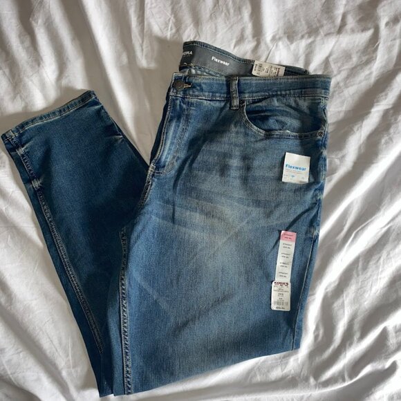 NEW With Tags Men's 40x36 Big & Tall Sonoma Straight-Leg Flexwear Jeans - Picture 1 of 4